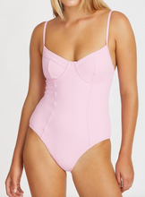 Load image into Gallery viewer, Sea Pink Ribbed One Piece
