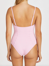 Load image into Gallery viewer, Sea Pink Ribbed One Piece